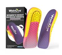Welnove Heel Cushions Inserts for Women - 1 Pair (0.6") 3/4 Gel Shoe Lifts Pads for Pain Relief, Heel Cups for Plantar Fasciitis & Achilles Tendonitis, Height Increase Insoles for Women Shoe