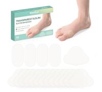 Welnove Hydrocolloid Blister Bandages for Feet, Blister Pads for Prevention & Recovery, Travel Essentials, Thin, Flexible and Nearly Invisible - 18ct (14 Spot Packs + 4 Bunion Packs)