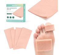 Welnove Pack de 4 Fieltro Adhesivo Podologia Fieltro - Podología Autoadhesivo & Moleskine para Pies - Alivio inmediato de roces, ampollas, juanetes, callosidades