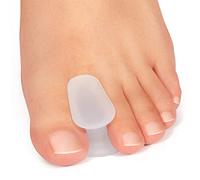 Welnove Paquete de 14 separadores de dedos de los pies, espaciadores de gel con almohadilla, el frotamiento y la fricción (8 grandes para dedos grandes + 6 medianos para dedos pequeños), transparente