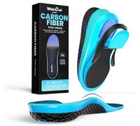 Welnove Plantillas de fibra de carbono para correr - Plantair & Antichoque Soporte para Deportes Intensos - Hombres/Mujeres - (S:37-38.5)