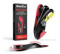 Welnove Plantillas para Botas de Trabajo, Soporte Arco Plantar para Fascitis Plantar, Plantillas Cómodas Hombre/Mujer - Anti-Fatiga y Absorción de Impacto - 37-38Mujer