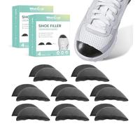 Welnove - Relleno de zapatos para zapatos demasiado grandes - Insertos flexibles para zapatos sueltos, espuma suave transpirable que evita el dolor de los dedos de los pies, absorción de golpes (M, 8