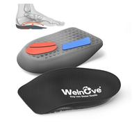 Welnove - Talonera para fascitis plantar, almohadillas de gel suave que absorben los golpes, con soporte de arco para talón, espolón, tendinitis de Aquiles, pies planos, almohadillas de talón para