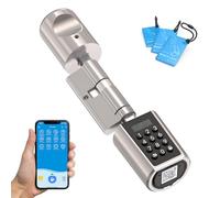WELOCK Cerradura con contraseña,Tarjeta RFID,Aplicación Bluetooth, Teclado,Cerradura de puerta sin llave, Longitud del cilindro 50-100 mm Ajustable Cilindro