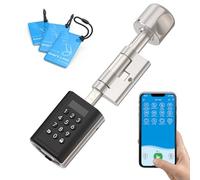 WELOCK PCB51 Cerradura Inteligente con Contraseña,Tarjeta RFID,APP,WiFi | Cerradura Electronica Exterior IP65,Smart Lock 30/30 para puertas de 30 a 70mm,Fácil de Instalar,cerradura puerta con codigo