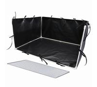 Welpenpee - Soporte para cojín con paredes altas, caja para glándulas de perros, caja para glándulas de perros, protector antisalpicaduras, fácil de limpiar, 600D, impermeable, una valla ajustable
