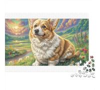 Welsh Corgi - Rompecabezas de cartón 100% Reciclado en la Brisa Costera (1000 Piezas), Juegos educativos clásicos únicos para Adultos, 70 x 50 cm (1000 Piezas)