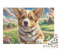 Welsh Corgi Rompecabezas Premium 1000 Piezas - Piezas Resistentes, Diversión Familiar, Póster Incluido, Embalaje Lujo, 70x50cm/1000pcs