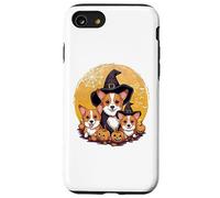 Welsh Corgi Witch Howl-O-Ween Pawsome Pumpkin Halloween Carcasa para iPhone SE (2020) / 7/8