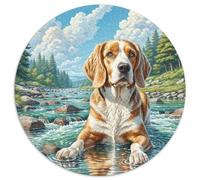 Welsh Springer Spaniel Puzzle Juguete EduGatoivo Decoración del Hogar 1000 Piezas Animal lindoes Rompecabezas Imposible Entretenimiento Creativo para Adultos 1000pcs (67.5x67.5cm)