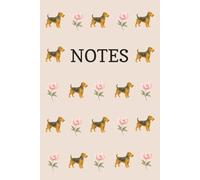 Welsh Terrier and Peony Notebook: Welshie, Floral, Flower, Neutral, Dog lover, Dog Breed, Dog show, Gift, Christmas, Birthday, Stocking Stuffer, 100 page, wide ruled, Paperback, 6x9 inches