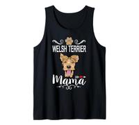 Welsh Terrier Mama Dog Lover Puppy Dog Mom Funny Mothers Day Camiseta sin Mangas