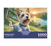 Welsh Terrier Puzzle 1000 Piezas Clásicos para Adultos Y Niños A Partir De 12 Años Juguetes,desafío Ideal,Entretenimiento Creativo 38x26cm/1000pcs