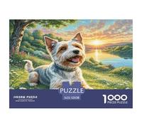 Welsh Terrier Puzzles 1000 Pieza Ajuste Adultos O Familias Juntos Juegos Educativos Puzzle Regalos para Hombres Cartón 100% Reciclado Decoración del Hogar 52x38cm/1000pcs