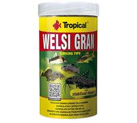 WELSI Gran 250ml / 162,5g - Alimento Completo en Forma de gránulos Multi-Ingredientes Que se Hunde para Peces