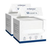 Welsteepse Clean Towels XL - Toallitas desechables para la cara, toallitas secas desmaquillantes, ultra suaves, 100 % de base biológica, 100 unidades