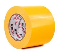 WELSTIK Cinta de conducto resistente al agua de 4 pulgadas, cinta de conducto industrial de grado profesional para reparaciones, bricolaje, manualidades, 96 mmx41 m, amarillo