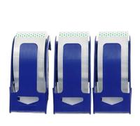 WELSTIK Cinta de embalaje transparente resistente, 3 rollos de 48mm x 50m con dispensador de 3 paquetes, cinta de embalaje transparente sin ruido para envíos, mudanzas, sellado fuerte, oficina y hogar