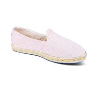 weltenmann Corralejo - Alpargatas Slip-on de Colores a Rayas Estrechas de Algodón con Bolsa de Calzado, Cotton Candy, 44, Handmade in Spain