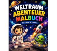 Weltraum Abenteuer Malbuch: Ausmalbuch für Kinder ab 5 Jahren mit Astronauten, Raketen, Aliens und Planeten