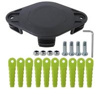 WELURE ACFHRL2 - Cabezal de repuesto para desbrozadoras RYOBI de 18 V con alimentación automática P2080, P2008A, P2008, P201001 con 10 cuchillas de carga rápida, 4 tornillos, 1 llave