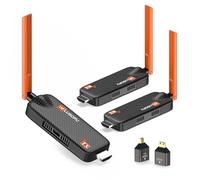WELUSOPU Transmisor HDMI inalámbrico y 2 receptores, 4K/1080P, 5.8G, 656FT | Divisor HDMI de hasta 6 RXs para transmisión de video y audio desde laptop, PC, CCTV, caja de cable a múltiples televisores
