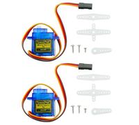 WELWIK 2 juegos de servo de motor SG90 Mini 9g adecuado para helicópteros controlados a distancia, micro robot y barco