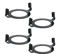 WELWIK Base de sillín de arpa para lámpara de enchufe de 1.65 pulgadas, soporte de pantalla antideslizante para base roscada E27, color negro