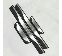 WEMAK 4 Piezas Acero Inoxidable Coche Protector Umbral Puerta para MG ZS 2017-2022 2023 Protección Accesorios,A