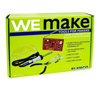 WEmake Kit de Soldadura de Radio FM con Herramientas | Soldador | Cortadores Laterales | Gafas de Seguridad | Soldadura sin Plomo | Gran Proyecto de Tallo