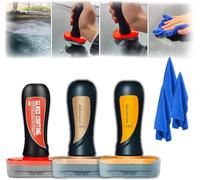 Wemas - Tabla de limpieza de vidrio, tabla de limpieza de vidrio Louisex 2 en 1 más repelente de lluvia, revestimiento de vidrio para parabrisas hidrofóbico, mejora la claridad y la visibilidad