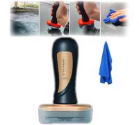 Wemas - Tabla de limpieza de vidrio, tabla de limpieza de vidrio Louisex 2 en 1 más repelente de lluvia, revestimiento de vidrio para parabrisas hidrofóbico, mejora la claridad y la visibilidad