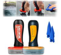 Wemas - Tabla de limpieza de vidrio, tabla de limpieza de vidrio Louisex 2 en 1 más repelente de lluvia, revestimiento de vidrio para parabrisas hidrofóbico, mejora la claridad y visibilidad (juego C)