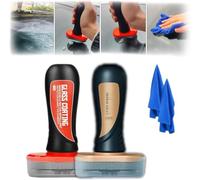 Wemas - Tabla de limpieza de vidrio, tabla de limpieza de vidrio Louisex 2 en 1 más repelente de lluvia, revestimiento de vidrio para parabrisas hidrofóbico, mejora la claridad y visibilidad (juego B)