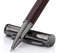 WEMATE Juego de bolígrafos de madera, 2 recambios de tinta (negro y azul), bolígrafo elegante, regalo de oficina para profesionales y ejecutivos