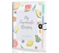 WEMATE Libro de recetas para escribir en tus propias recetas