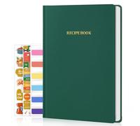 WEMATE Libro de recetas para escribir en tus propias recetas, libros de recetas en blanco de tapa dura con 168 páginas, diario de recetas de 6 x 8 pulgadas para la familia, libro de cocina en blanco