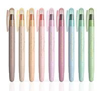 WEMATE Resaltadores bíblicos que no se decoloran, juego de 9 resaltadores de gel surtidos, suministros de estudio bíblico con codificación de colores