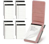WEMATE Set de 10 Soportes de Bloc de Notas de Bolsillo,Diario portátil, Registros Diarios y Notas 3 x 5 Pulgadas