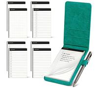 WEMATE Set de 10 Soportes de Bloc de Notas de Bolsillo,Diario portátil, Registros Diarios y Notas 3 x 5 Pulgadas