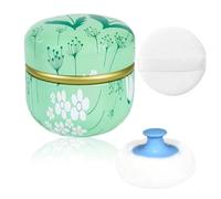 WEMEGA - Estuche para polvo corporal con contenedor de polvo para bebés, mujeres, estuche para polvo y estuche para viajes (Summer Breeze1)