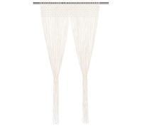 WEMYUFURN Cortina de macramé de algodón - Cortina para puerta, ventana o separador de habitaciones con parte superior de túnel para un fácil montaje, lavable y se puede cortar individualmente