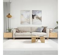 WEMYUFURN Juego de 2 mesas de café de roble Sonoma, 50 x 50 x 40 cm, madera, mesa de café, mesa de salón, mesa auxiliar, para salón y oficina, centro de atención para tu hogar