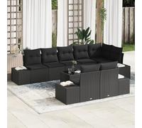 WEMYUFURN Juego de sofá esquinero para exteriores de ratán resistente con cojines resistentes a la intemperie, estructura modular para un diseño flexible del espacio, resistente a los rayos UV y