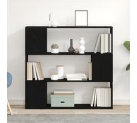 WEMYUFURN Librería de roble negro armario colgante aparador salón mesa consola con cajones tv cómoda 100 x 24 x 94 cm madera