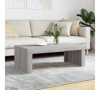 WEMYUFURN Mesa de centro gris Sonoma 102 x 50 x 36 cm de madera, mesa de café, mesa de salón, mesa auxiliar - para salón y oficina - punto central para tu hogar
