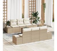 WEMYUFURN Moderno juego de sofá de jardín de 3 piezas con mesa de café y 12 cojines resistentes a la intemperie, para exteriores, polirratán, conjunto de muebles para terraza, balcón y jardín