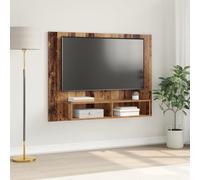 WEMYUFURN Mueble de pared para TV de madera antigua, armario colgante para TV, mueble bajo de 120 x 23,5 x 90 cm, material de madera