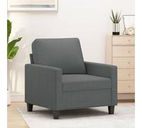 WEMYUFURN Sillón de salón moderno con acolchado y estructura de metal - Asiento de tela transpirable para leer y relajarse - Diseño estable hasta 110 kg